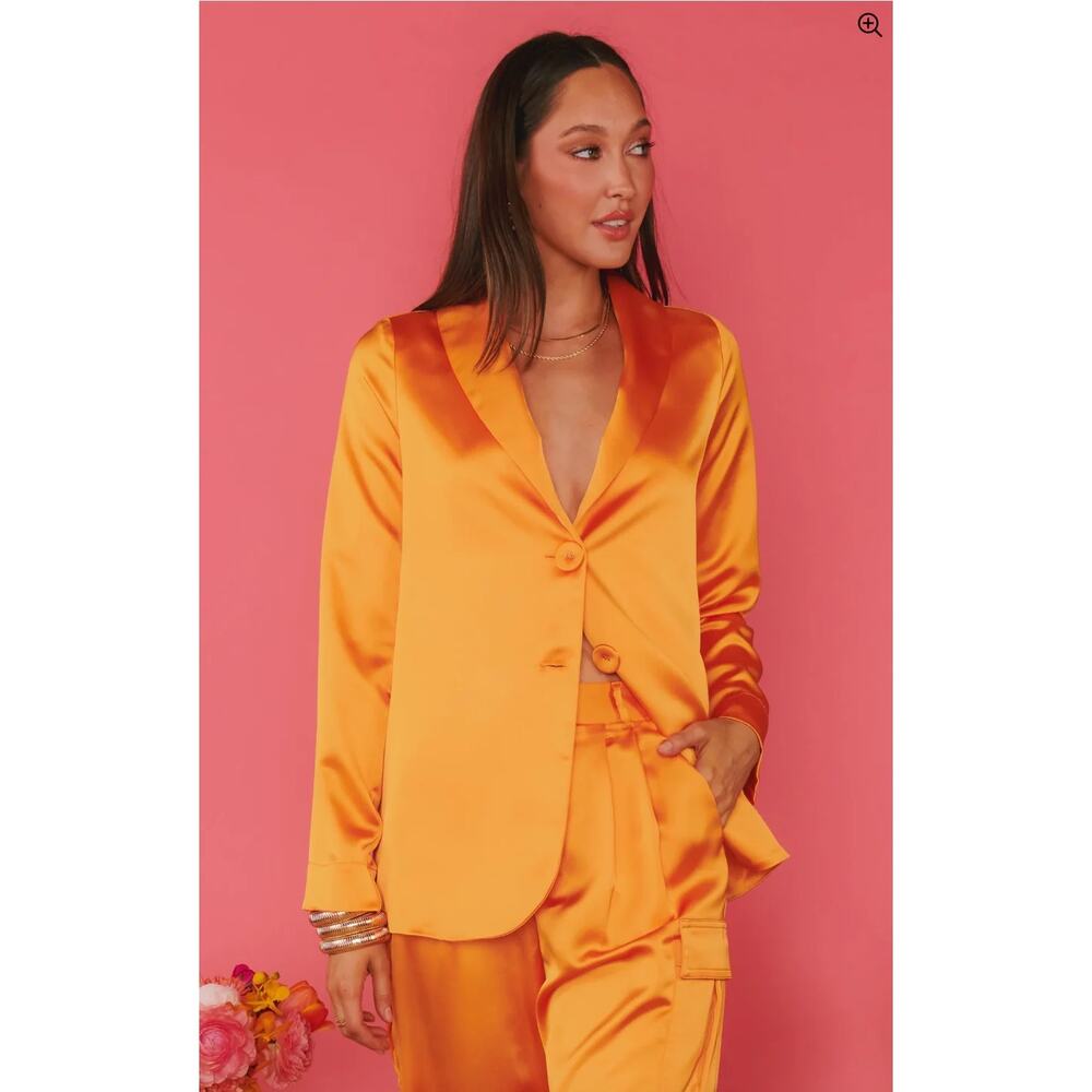 Show Me Your Mumu Felix Blazer Orange Size XL